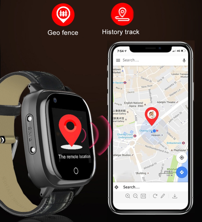 Fall Detection Watch - Relógio inteligente para idosos, relógio inteligente