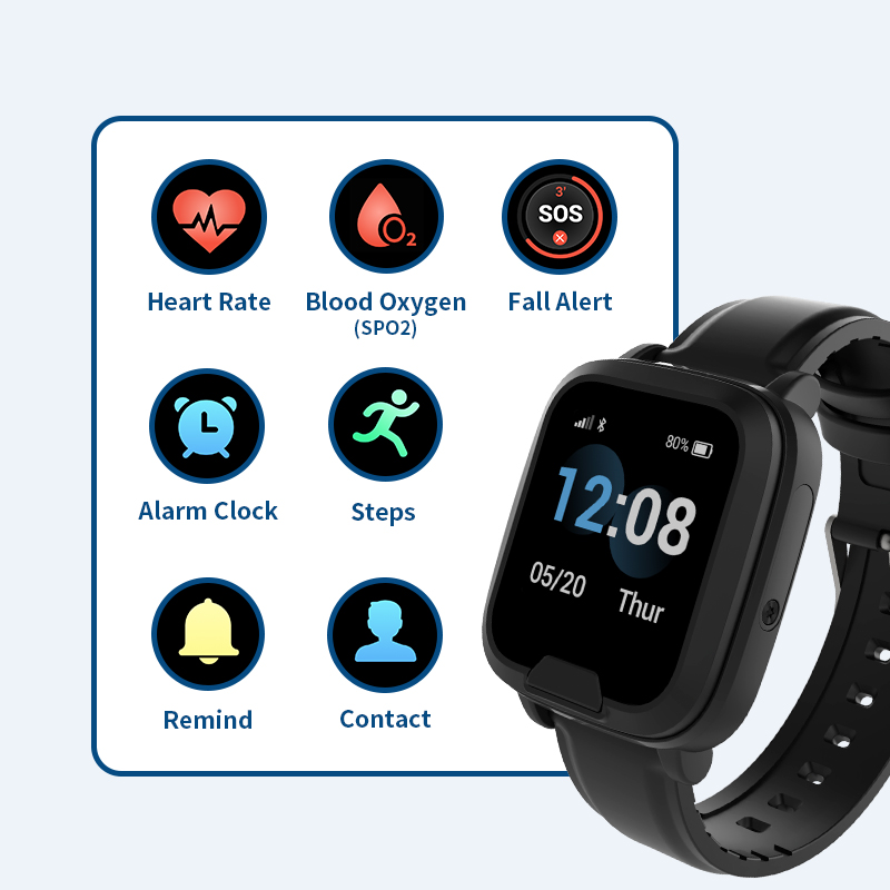Relógio de Alerta Médico 4G co - Fall Detection Watch avaliação e preço