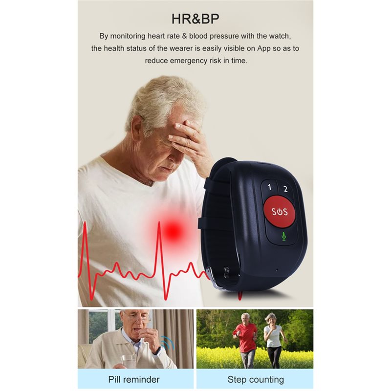 CYCLI-pulseira de relógio inte - Fall Detection Watch avaliação e preço