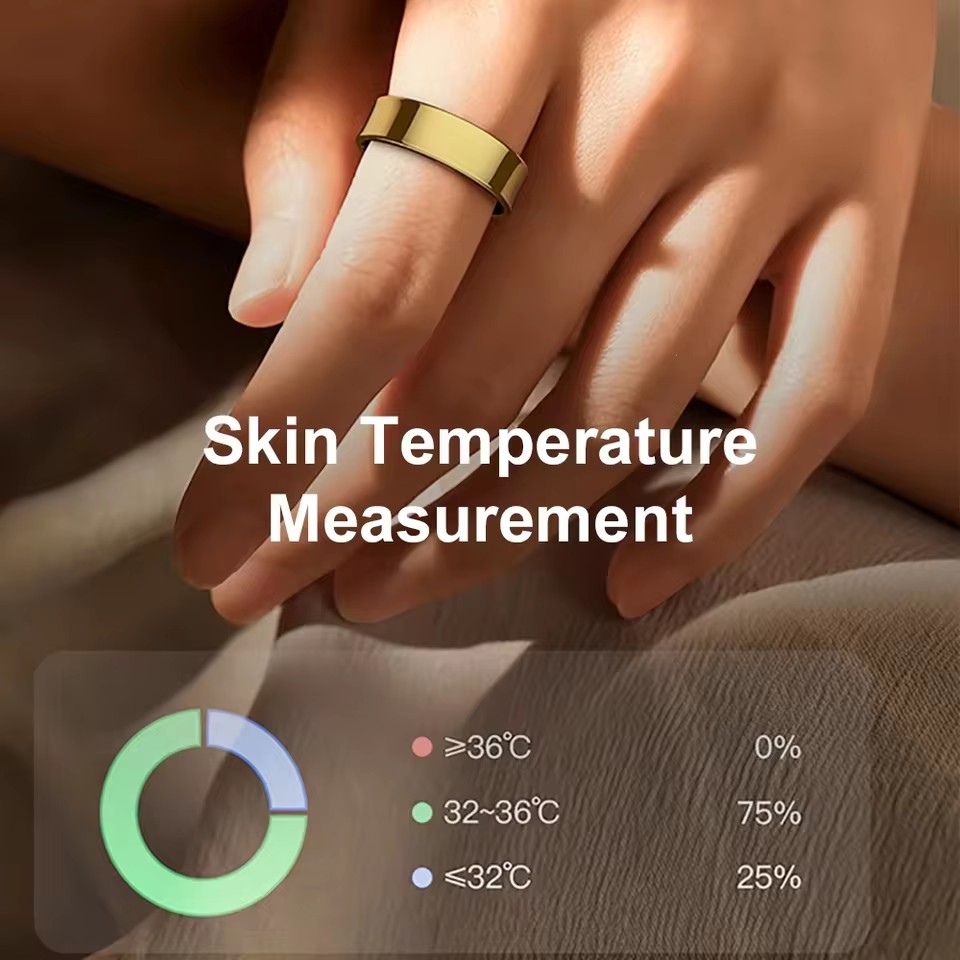 R09 anel inteligente masculino - Temperature Ring Skin avaliação e preço