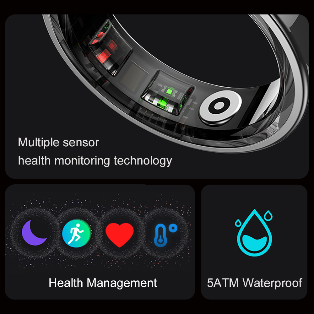 2024 COLMI R09 Smart Ring Home - Temperature Ring Skin avaliação e preço