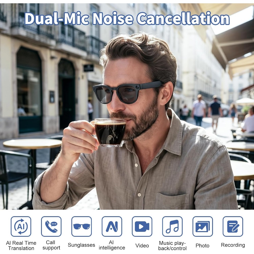 Óculos Inteligentes com Câmera - Smart Glasses Lens avaliação e preço