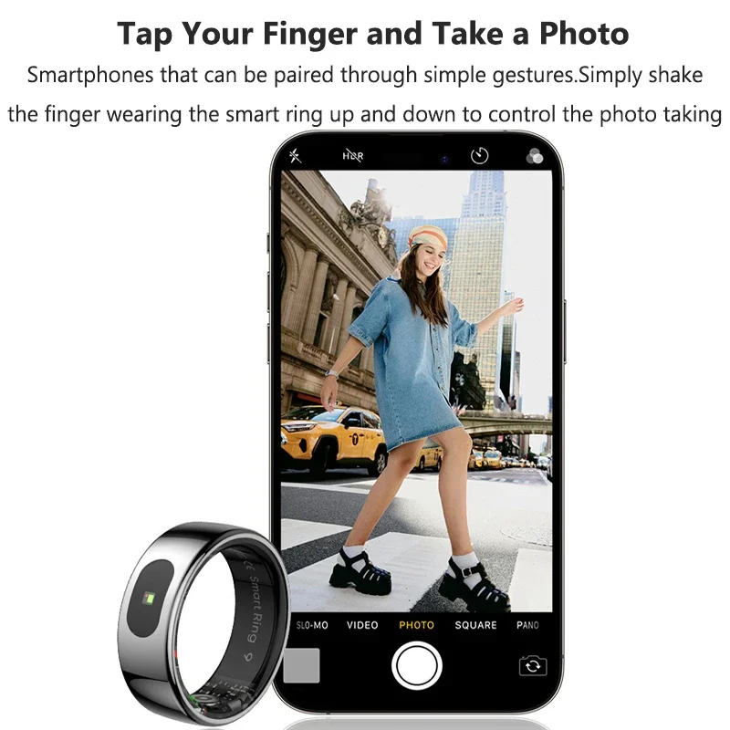 R08 anel inteligente masculino - Temperature Ring Skin avaliação e preço